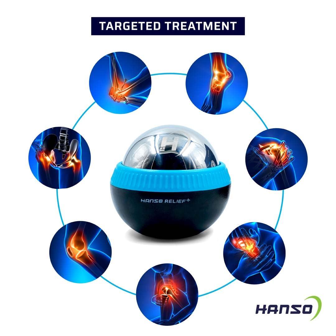 HANSO HANSO Massage ball | Hot & Cold Dual Massage | Enhanced Recovery | Compact and Portable | Increased Blood Flow And Circulation (Massage ballH 70)