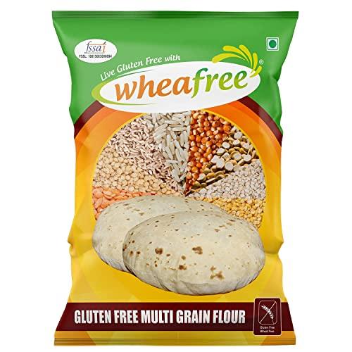 wheafree Wheafree Gluten Free Combo Pack - Missi Roti Flour 1Kg + Gluten Free Multigrain Flour (1kg x 2) | High in Protein, Vitamins, Minerals and Micronutrients | 100% Gluten Free Veg Ingredients