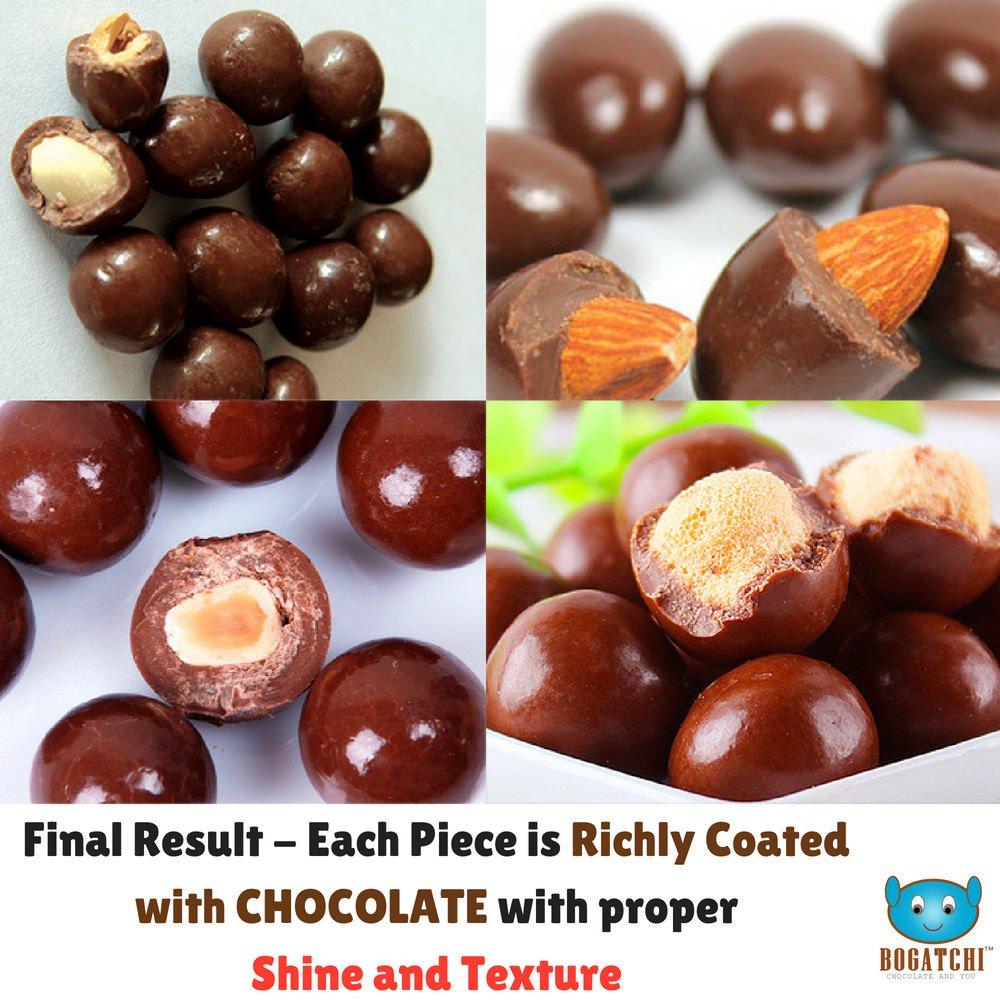 BOGATCHI BOGATCHI Complete Bhai Dooj Gift Hamper for Brother, Chocolate Coated Almonds, 100g + Free Bhai Dooj Greeting Card + Free Beautiful Ganesha Key Chain + Roli Chawal