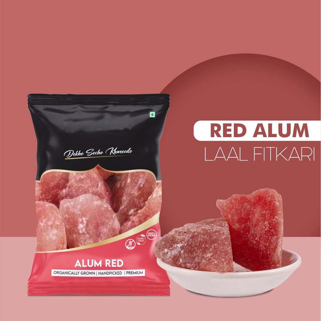 ROLIMOLI ROLIMOLI Red Alum Stone Fitkari Block A Natural Aftershave with Antiseptic Properties (Red, 800)