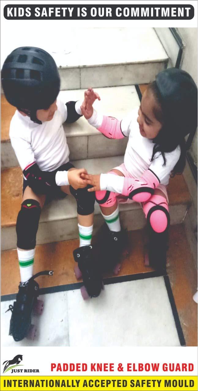 JUST RIDER JUST RIDER Skating kit for Kids (Pink, Small- 5-10 Year)