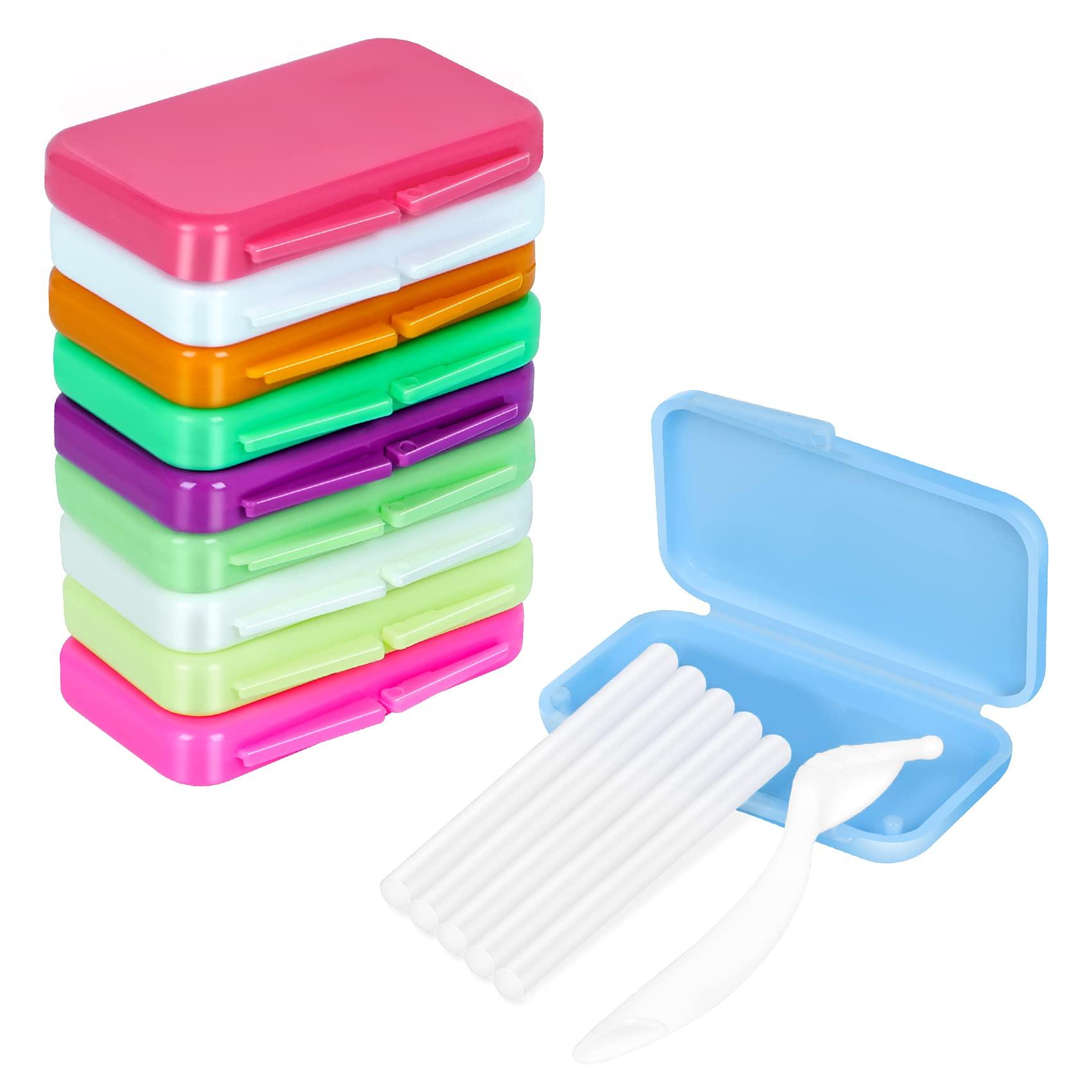 Annhua Annhua Orthodontist Wax Brace Wax Flavored 10 Pack, Dental Ortho Dots Wax Strips for Aligners, Braces Wearer, Brackets, Invisible-lingers, 10 Fruit Smell