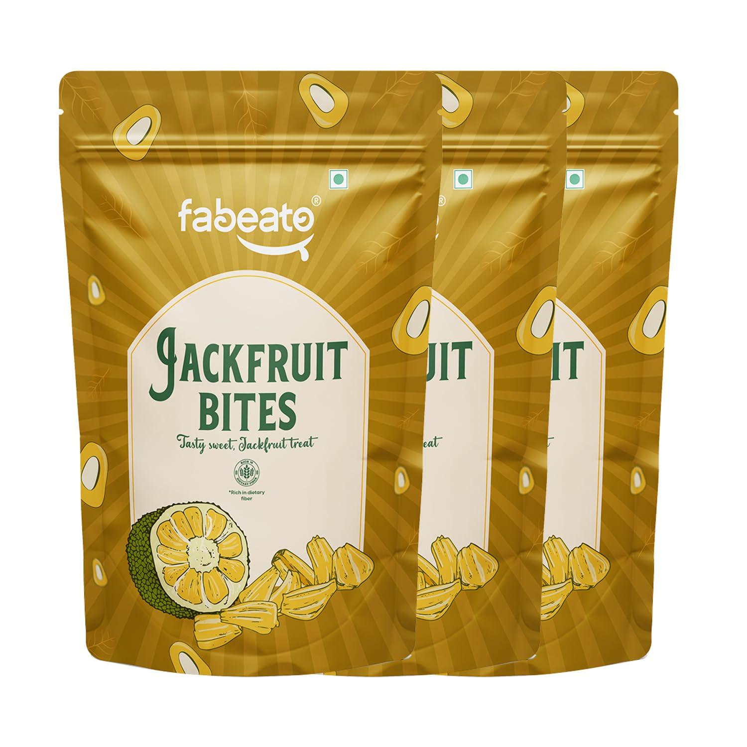 Fabeato Fabeato Jack Fruit Chips |Vacuum Fried |Gluten Free | Vegan Friendly Snack | Trans free|No Artificial Flavour | Vegetable Chips (Pack of 3 X 60g)