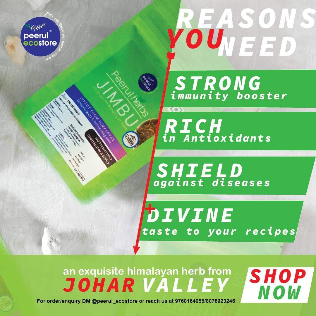 peerul Jambu (Pahari Jimbu/Faran) Pure and Natural dried herbal spice and seasoning for cooking (12 gm: pack of 4)