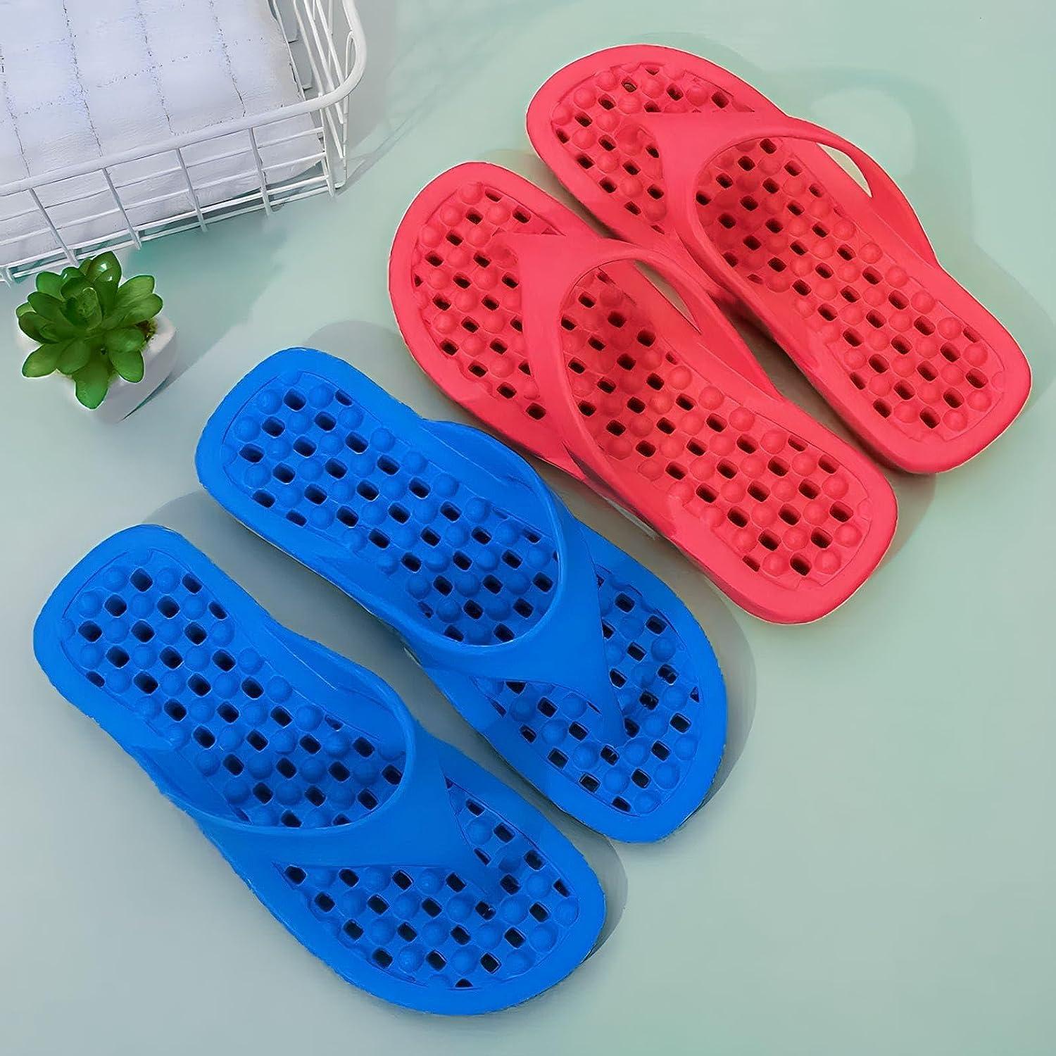 ISTARA Istara Massage Shower Quick Dry Slippers Nonslip Acupressure Slipper Massage Shower Quick Dry Slippers Pain Relief Massage Slipper Washable Slipper For Shower Bedroom Home Garden etc (Large)