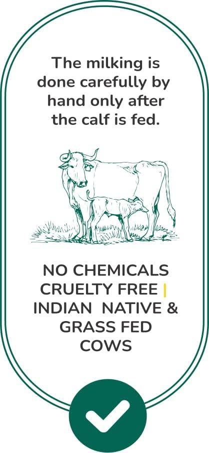 Fidelo Fidelo Bilona cow ghee| 1 litre| 100% pure & natural|chemical free | direct manufacturer | vedic bilona method|curd churned|small batch|sustainable packaging|