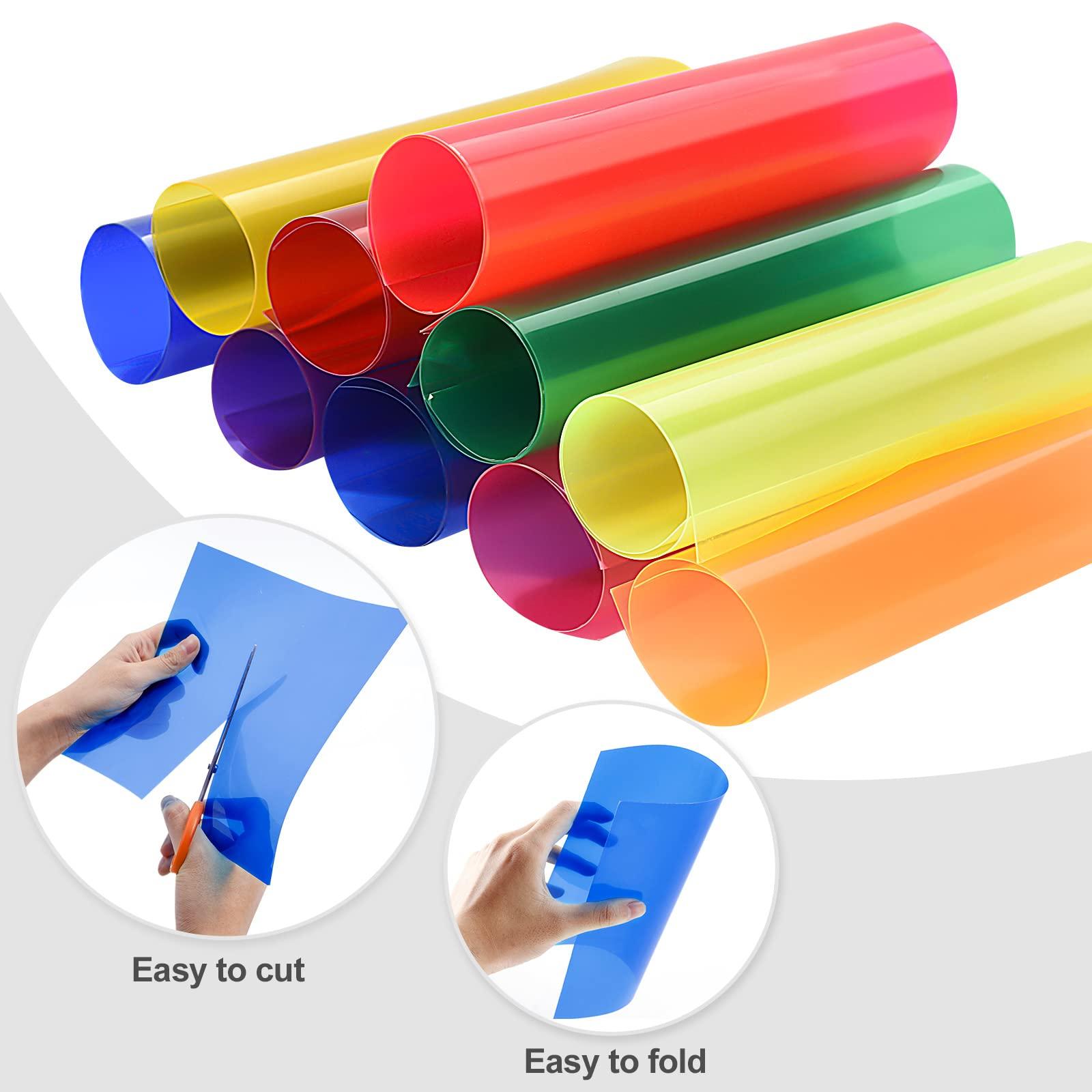 HFXXAD HFXXAD 10 Colored Overlays for Dyslexia, Excellent Reading Tools for Dyslexia, Irlen\'s Syndrome, ADHD and to Reduce Visual Stress (11.6IN x 8.5IN)