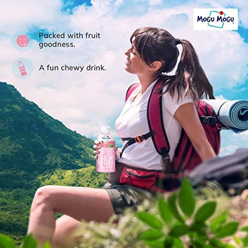 Mogu Mogu Mogu Mogu Lychee Juice with 25% NATA De Coco | Energy Booster Drink | Full of Natural Fruit Fibres | No Added Preservatives and Artifical Colours - 300ml(Pack of 12)