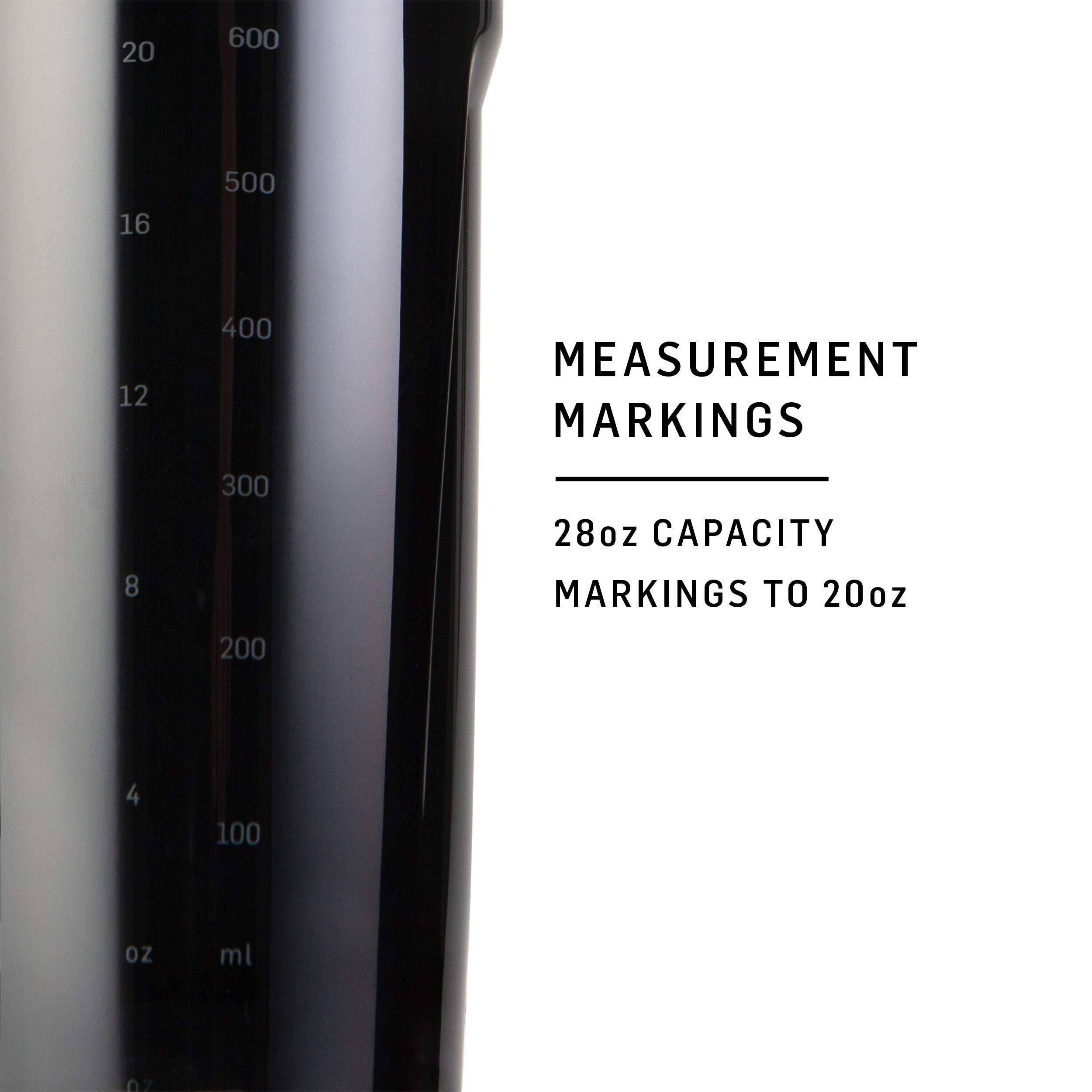 Blender Bottle BlenderBottle Strada Shaker Cup Perfect for Protein Shakes and Pre Workout, 28-Ounce, White