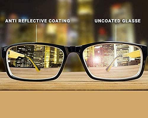 FWO FWO Reading Glasses For Men Anti Glare Reading Power Glasses 1.00 1.25 1.50 1.75 2.00 2.25 2.50 2.75 3.00 3.25 3.50 3.75 4.00 Blue Round For Unisex (1.75)