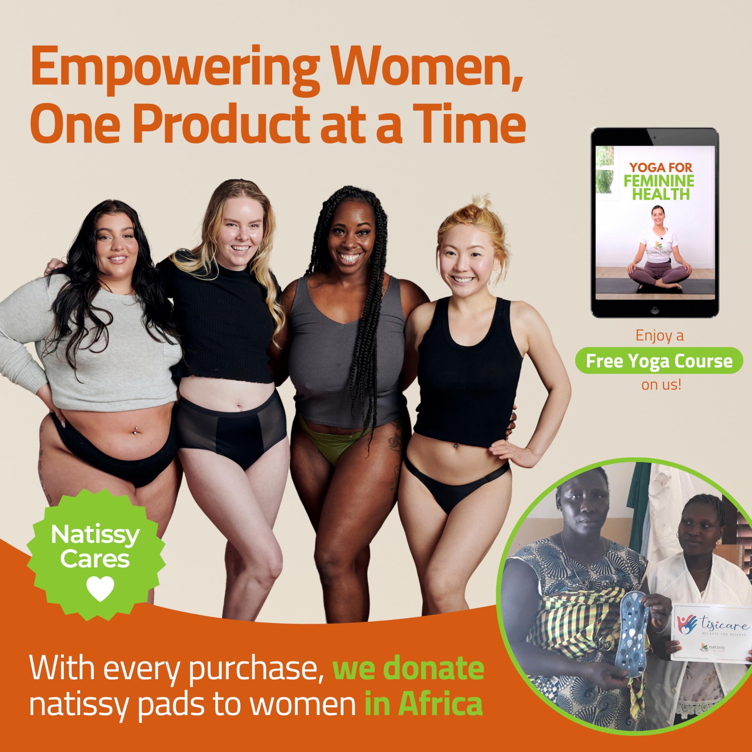 Natissy Natissy Reusable Panty Liners For Women(Single S);Mini Organic Cotton Cloth Panty Liners Made In Eu; Daily Cotton Washable Panty Liners For Women&Teens; Extra Thin Panty Liner Cloth,Not For Period