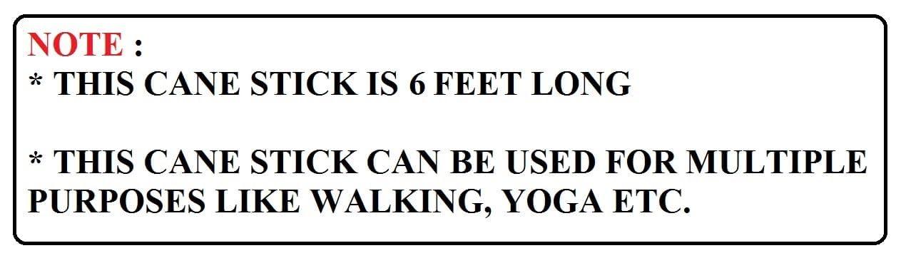 CRAFTCANE CRAFTCANE Cane Stick,Danda, Lathi for Exercise, Weight Loss, Yoga Stick, Stick for Morning Walk, Multipurpose Stick(6ft)(flexible)