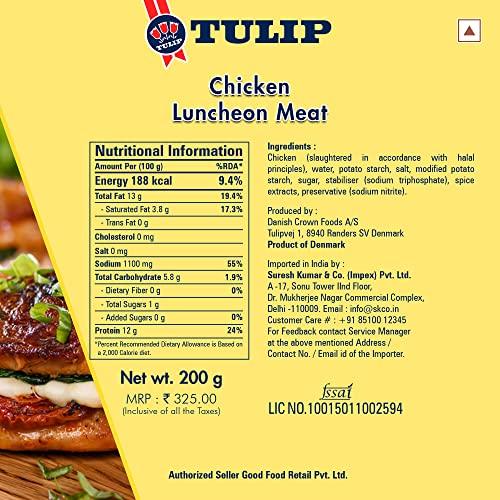 Tulip Tulip Chicken Luncheon Meat, 200 G, Product of Denmark