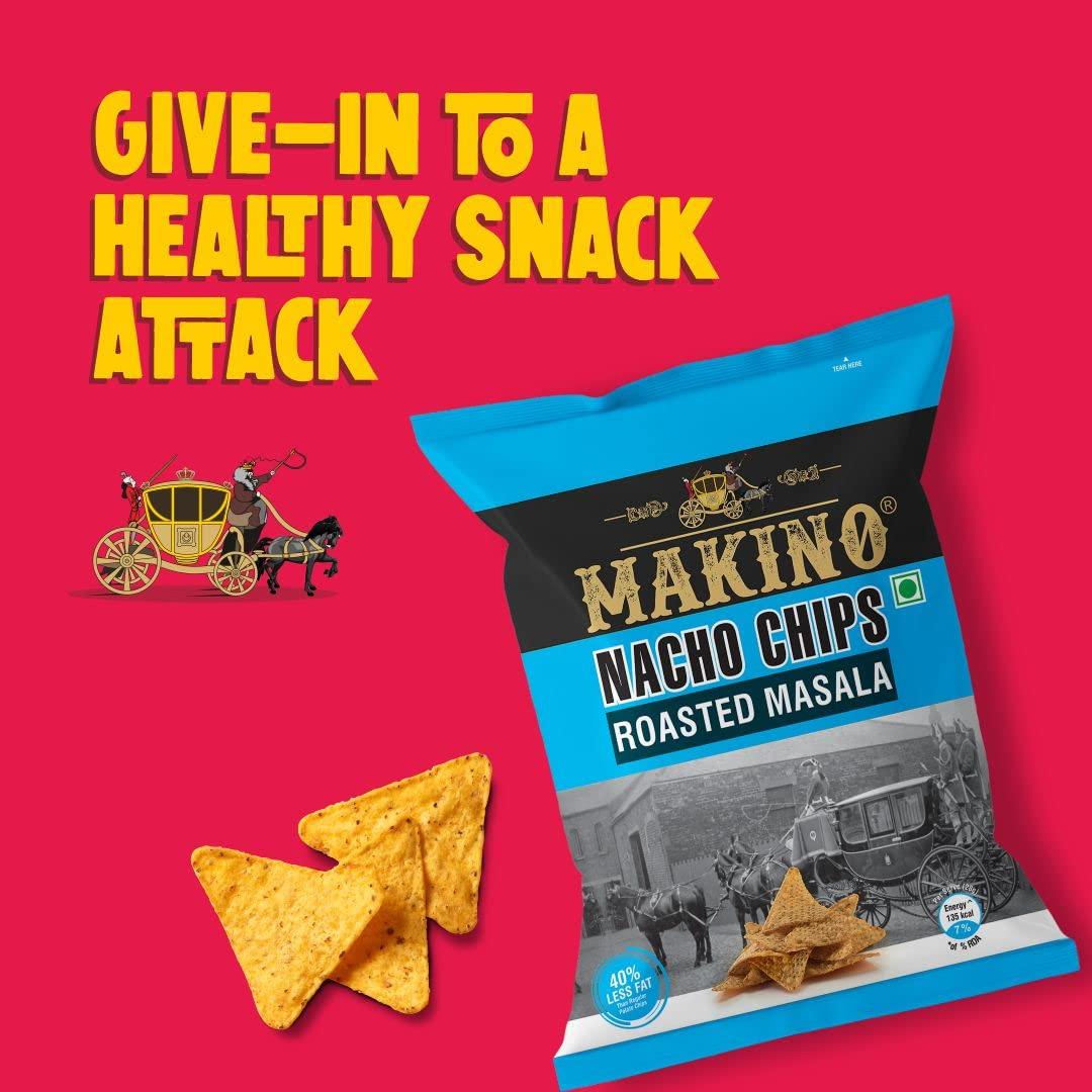 Makino Makino Cornax (2 Nacho Chips, 2 Corn Munch)(Each 60/150 gm)(Pack of 4)