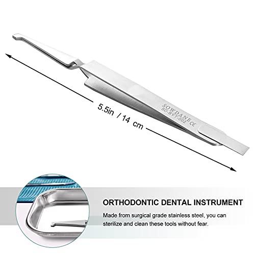 HEALLILY Orthodontic Bracket Placer Bracket Self Holder Tweezer Orthodontic Instrument
