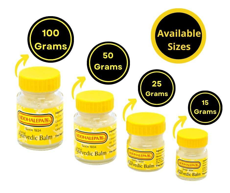 Siddhalepa Siddhalepa Balm Sri Lankan Herbal Ayurvedic Balm Pain Relief Balm for Common Pain, Cold, Head Aches (Pack of 2 x 50 gms each)