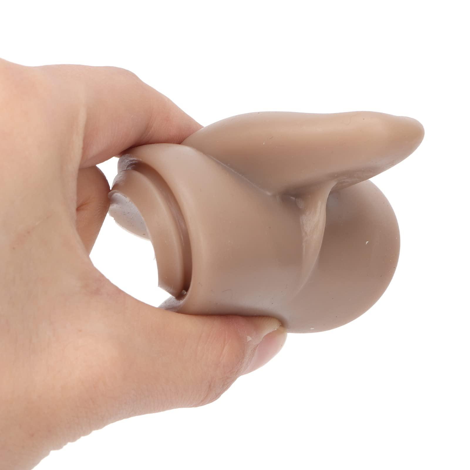 HAIBING Silicone Tongue Model, Tongue Flexible Model Display Fake Simulation for Piercing Practice for Novice (Dark Skin Color)