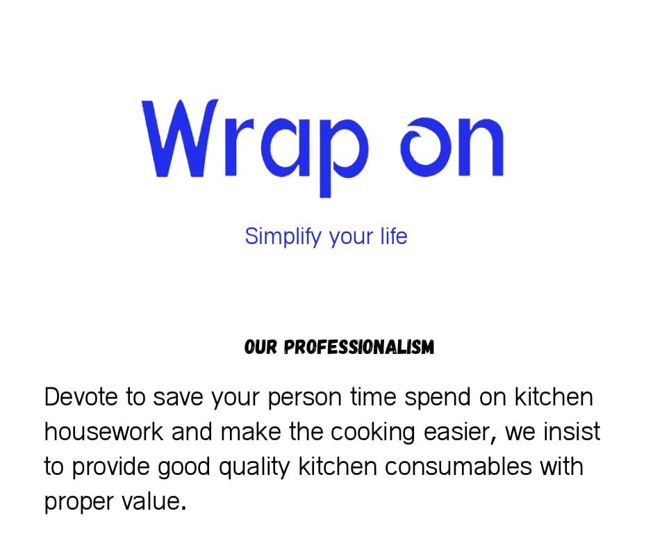 Wrap On Wrap On Aluminium foil 1kg roll Thick 18 Micron for Food Packing | foil Paper for Food wrap | Silver foil for Kitchen roll for roti | Parchment & Wrapping Paper (1kg net Heavy Duty foil)