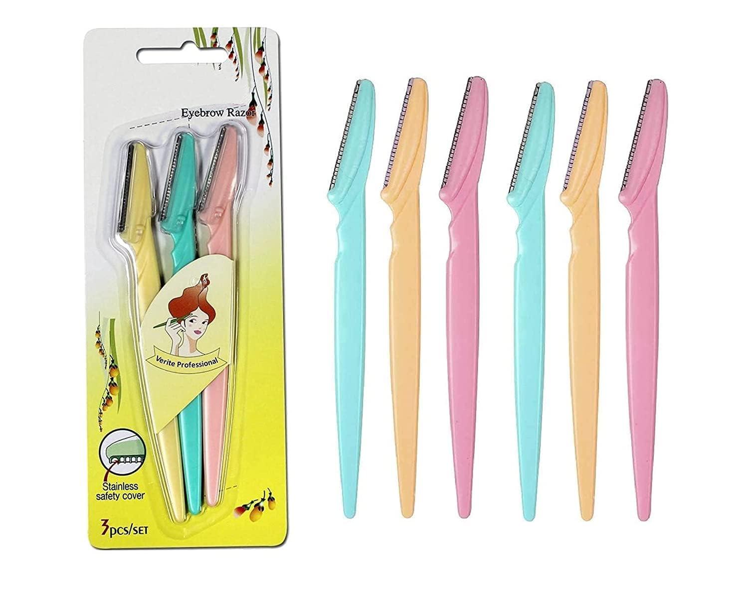 P K Enterprise Professional Eyebrow Shaper/Facial Razor for Women, Pack of 6