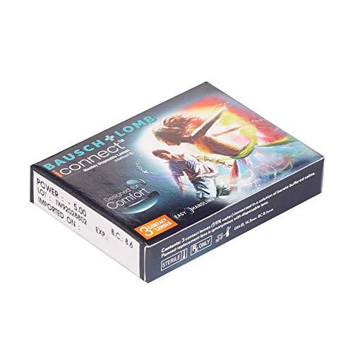 Bausch & Lomb Bausch & Lomb Iconnect Value Pack Monthly Disposable Contact Lens (-5.00 , Clear, 3 Lenses)