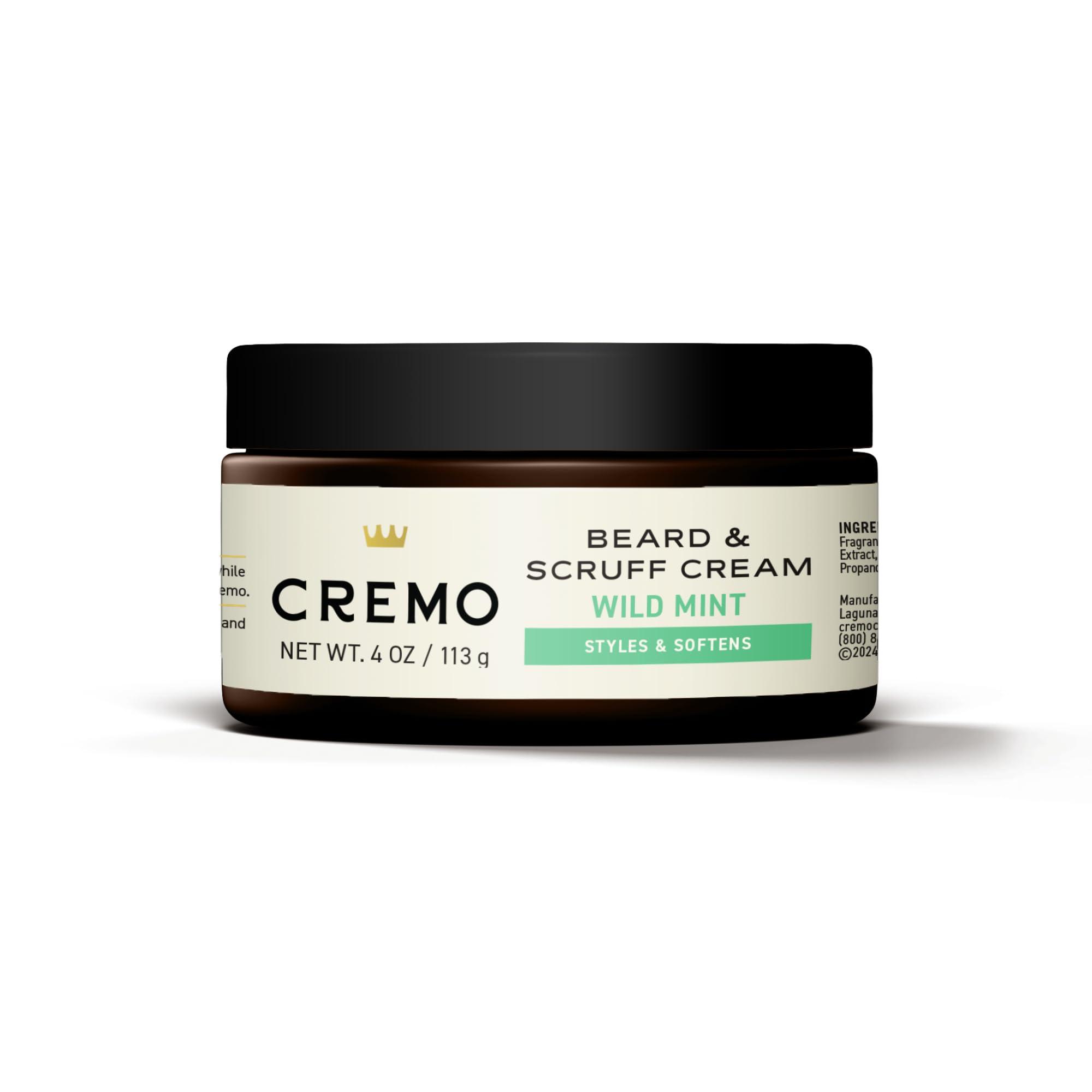 Cremo Cremo Beard & Scruff Cream, Astonishingly Superior, Best for all Lengths of Facial Hair, 4 oz Can