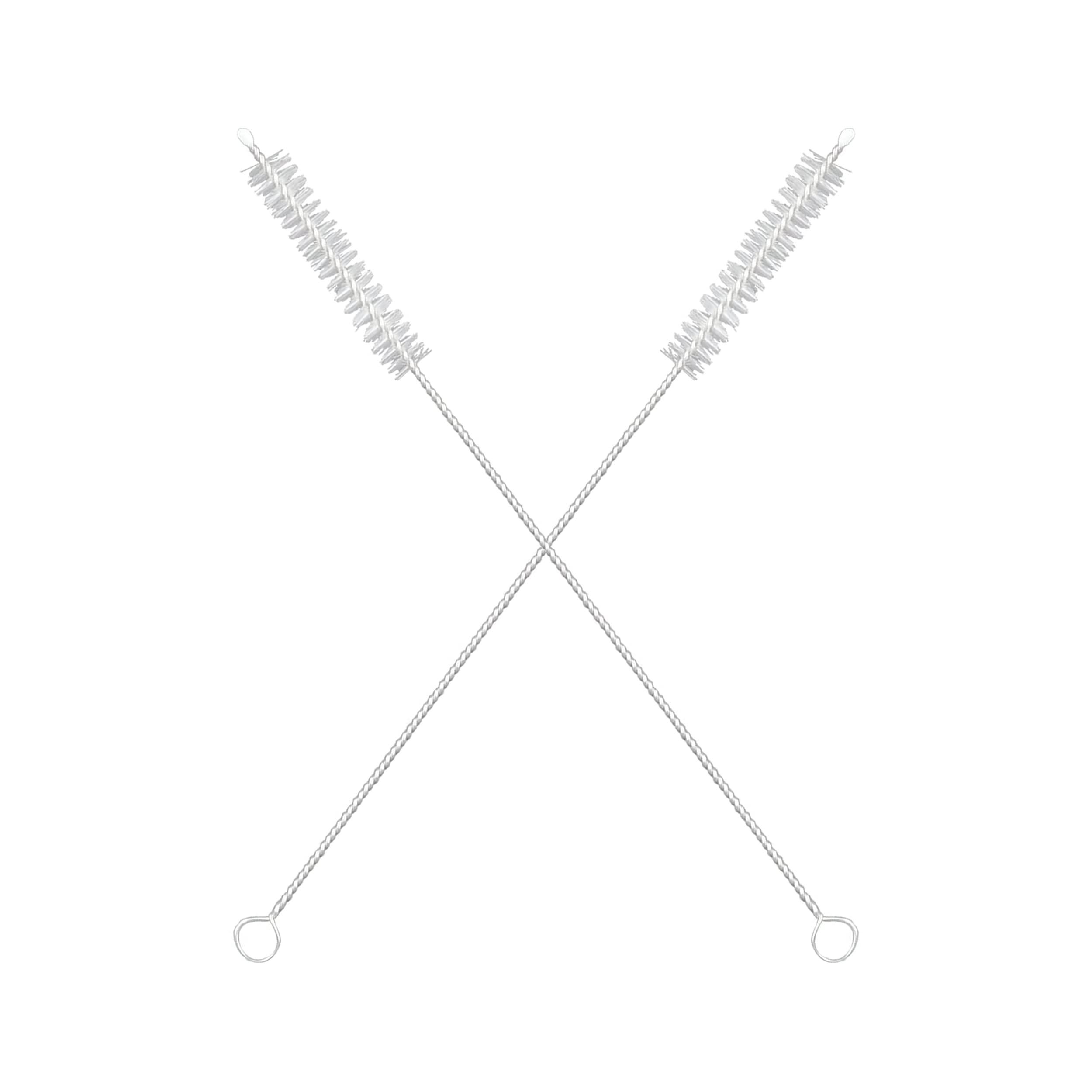 Mclear Mclear Long Straw Cleaning Brush Stainless Steel Nylon Thin Pipes Drinking Straw Washing Cleaning Brushes/Straw Brushes with Tiny Bristles, for Tumbler, Sippy Cup, Bottle and Tube, Pack of 2