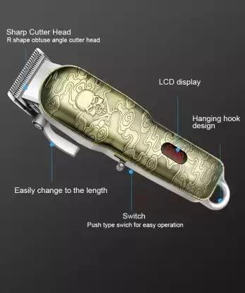 DALING DALING Men Dl-1319 Cordless Led Display 3 Hours Runtime Hair Clipper Trimmer 180 Min Runtime 15 Length Settings