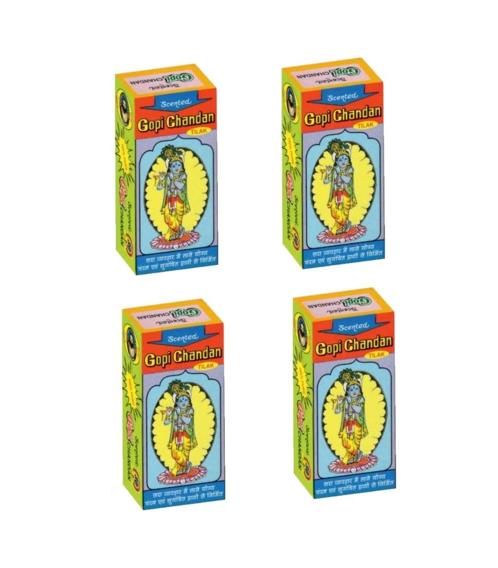 Vrindavan Store Vrindavan Store Natural Stone Scented Gopi Chandan Tilak || ISKCON Gopi Tilak (Large, 4), 560 gm