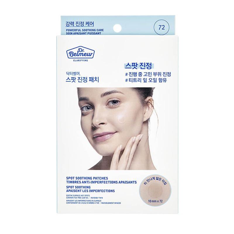 The Face Shop The Face Shop Dr.Belmeur Derma Acne Patches, 72 Hydrocolloid Waterproof Patches | For Active Surface Acne | Absorbs Pimple Overnight | For All Skin Types