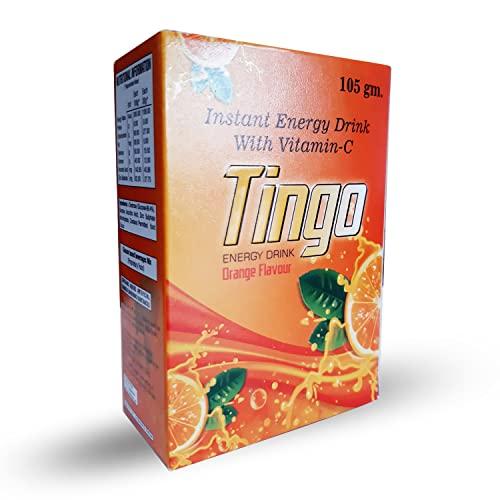 Medsyn Lab Biotech Tingo Energy Drinks | Orange Flavor | Instant Energy Drink With Vitamin-C | 105 gm Pack of 4