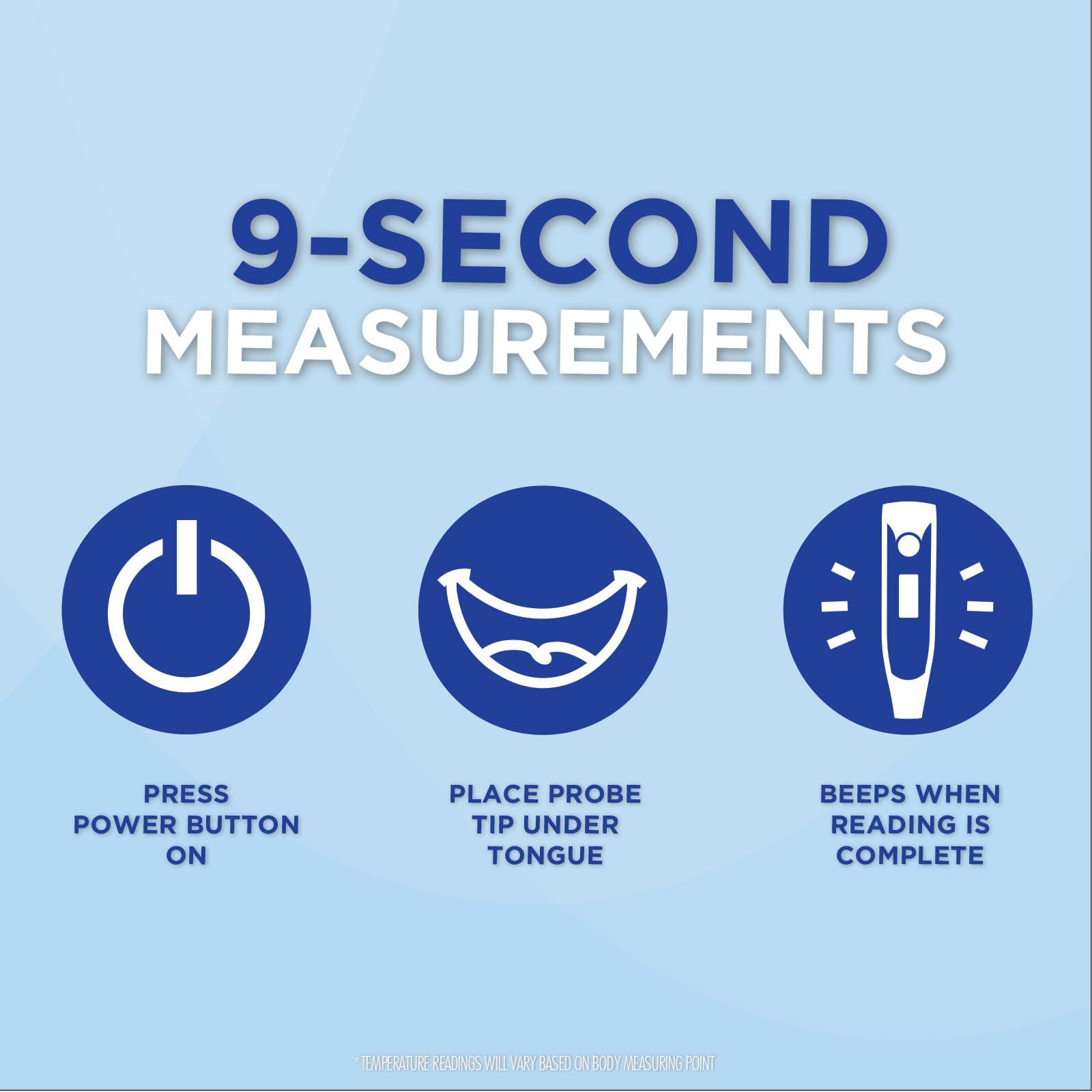 Veridian Healthcare Veridian 08-359 9-second Flex Tip Digital Thermometer