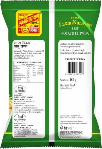 BABUS LAXMINARAYAN Babus Laxminarayan Fresh & Delicious Potato Chiwda (1 Count)_250Gm