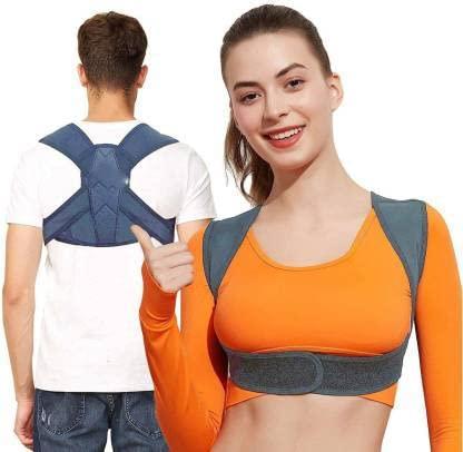 DEALBUTH DEALBUTH Premium & Adjustable Upper Back Brace Posture Corrector For Clavicle To Support Neck, Back and Shoulder & Best Device to Improve Bad Posture For Men & Women (Free Size)