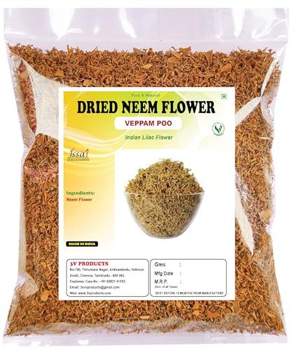 3V PRODUCTS 3V PRODUCTS Dried Neem Flower 50g | Veppam Poo | Dried Indian Lilac Flower for (Tea, Eating, Skin Care, Hiar Care & Health Benifits)