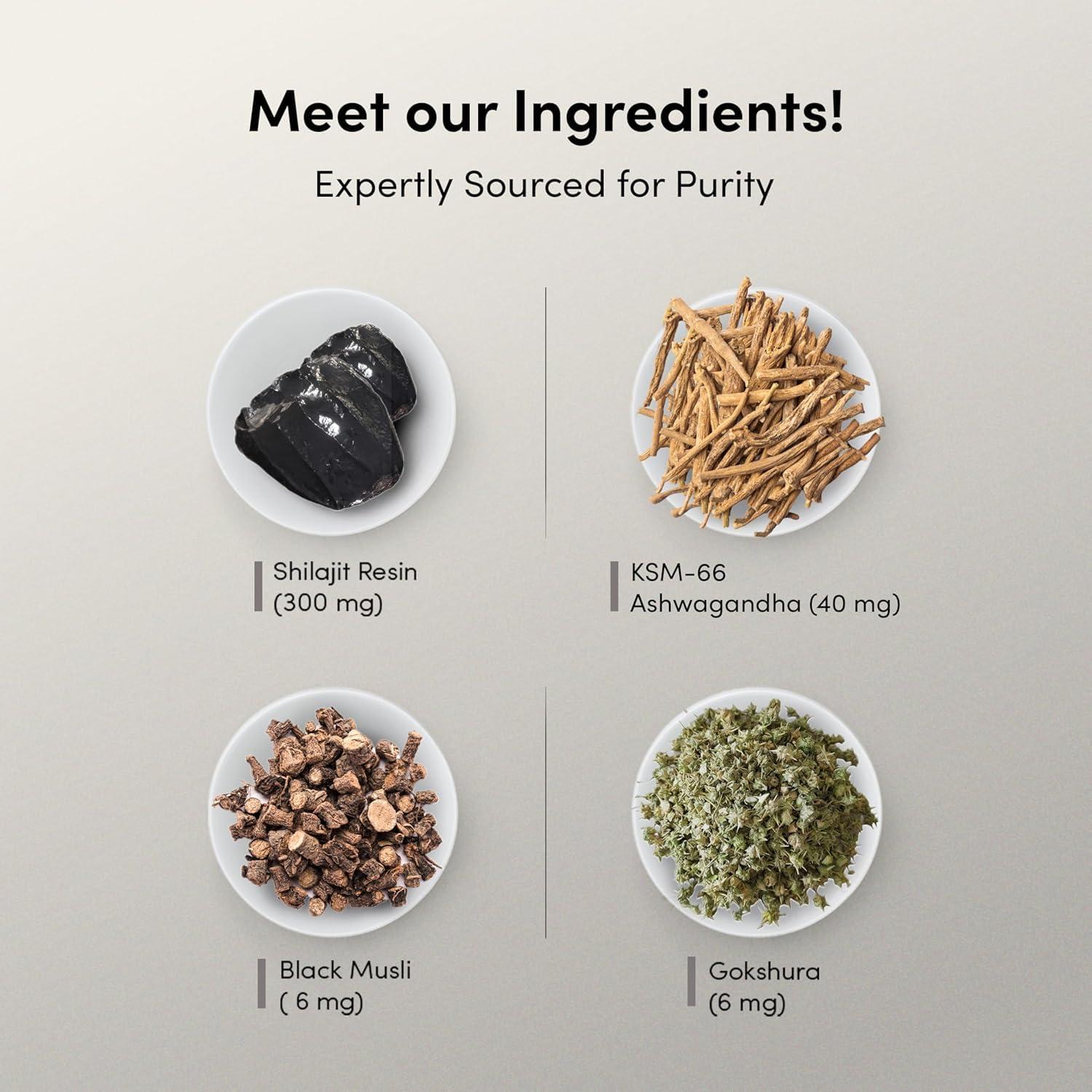 Man Matters Man Matters Pure Himalayan Shilajit/Shilajeet Gummies with 75% Fulvic Acid & KSM 66 Ashwagandha | Boosts Stamina, Strength & Improves Energy Levels | No Added Sugar | Pack of 30