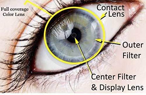 SOFT EYE SOFT EYE Monthly Zero Power Turquoise Color Contact Lenses with Lens Container/Case Suitable for Bot