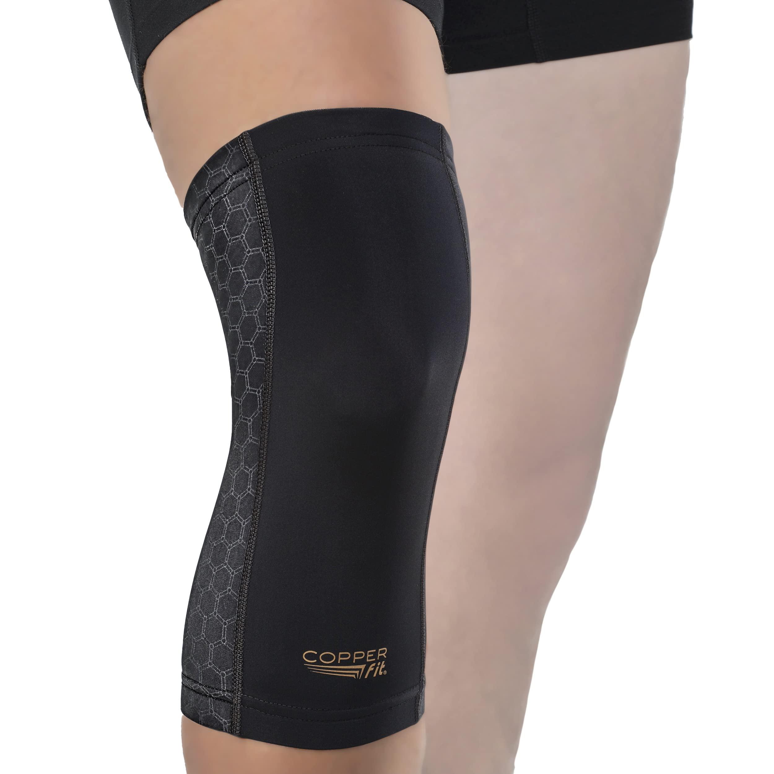 Copper Fit Copper Fit Freedom Knee Compression Sleeve, 3X/4X,Black