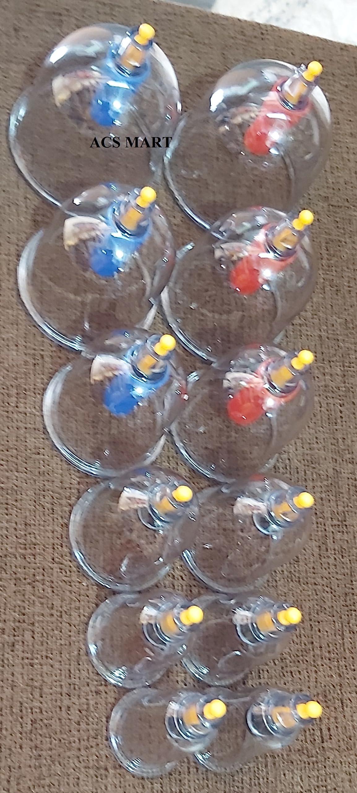 ACS MART ACS MART Vacuum Cupping Set C12 Premium 12 Magnetic Cups with Gun
