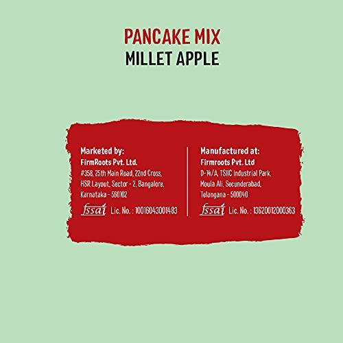 Timios Timios Organic No Maida Millet Pancake Mix-Apple with Cocoa|Made with Whole Grains, Jaggery and Sprouted Nutrition| Instant and Healthy Breakfast,300gm