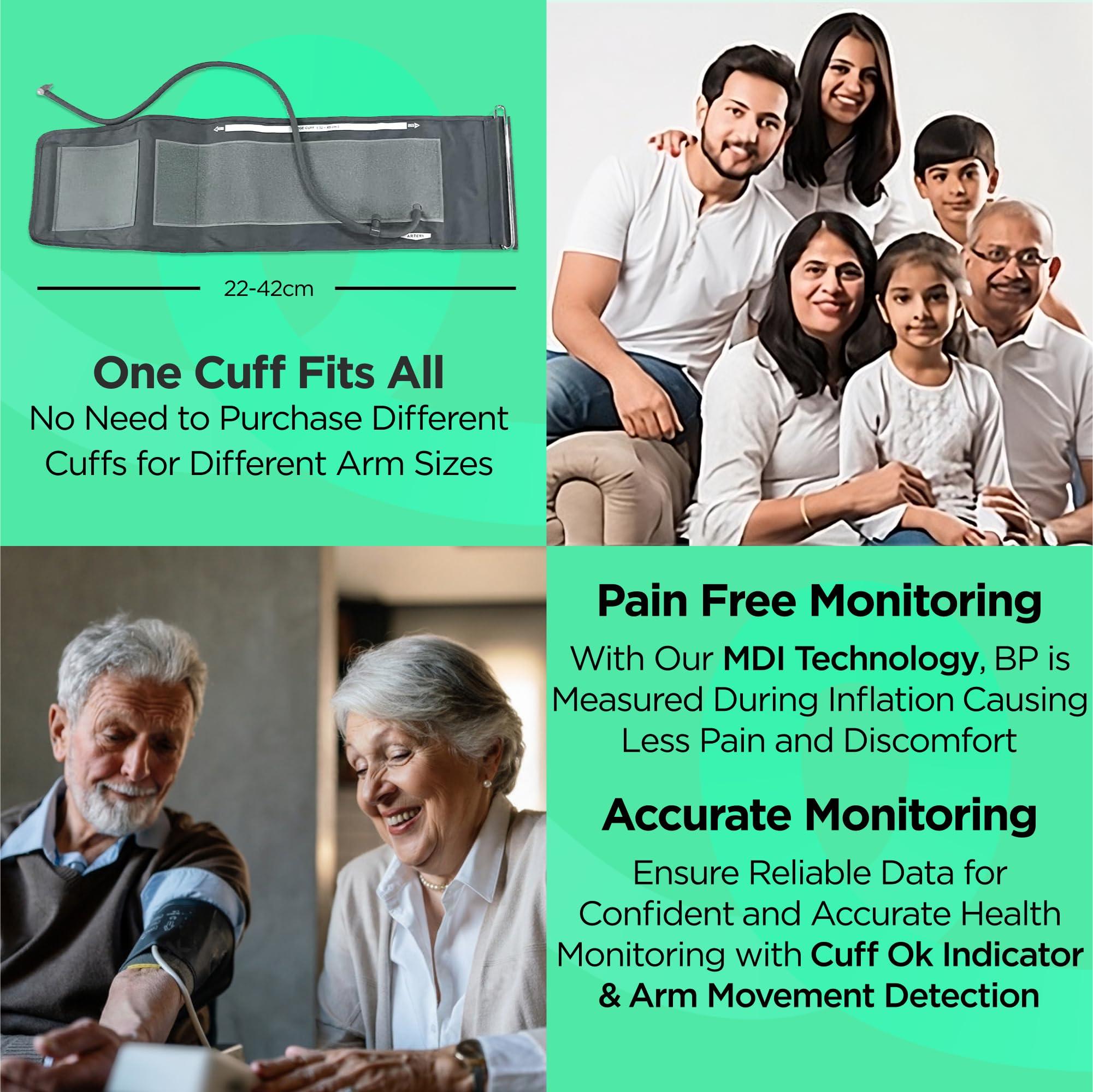 Dr Trust Dr Trust (USA) Fully Automatic Icheck Digital Blood Pressure BP Monitor Machine with Mdi Technology (White)