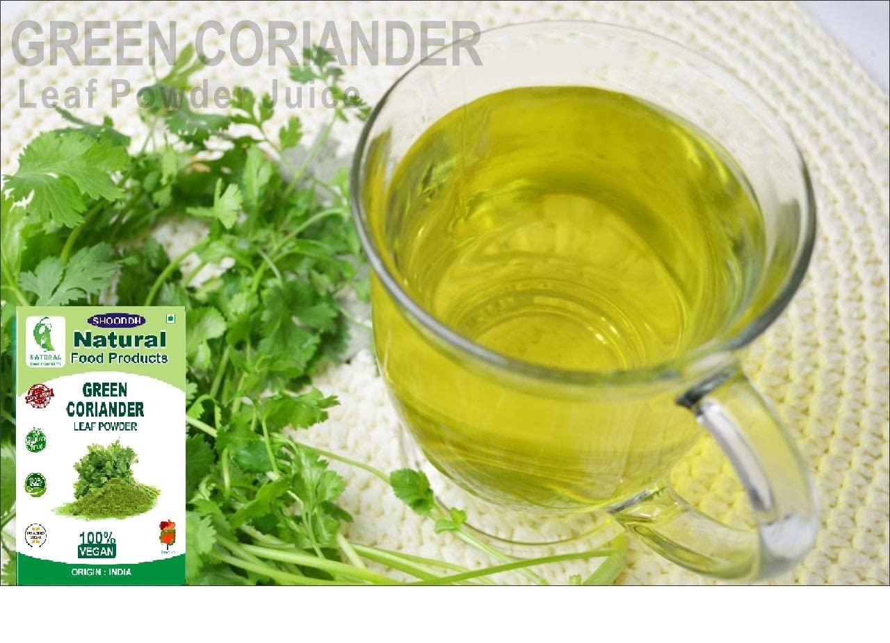 SHOODDH SHOODDH Green Coriander Leaf Powder | Natural Dhaniya Leaf Powder 1 kg + 1kg