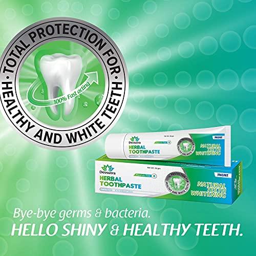 JAGAT Jagat Devsutra Dr. Trusted Ayurvedic HERBAL Activated Charcoal Toothpaste & Fresh Mint Toothpaste for Teeth Whitening - 100% Natural Formula, No Fluoride & Artificial Colors (2 Pack Each), (100g x 4)