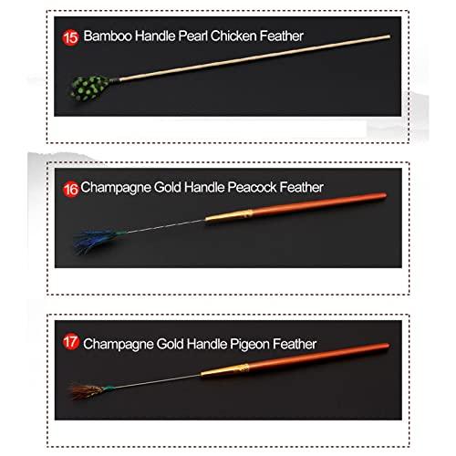 RYAP Ear Massage Set Earwax Cleaner Kits Goose Feather Stainless Steel Earpick Wax r Lnous Ear Pick Curette Goose Feather Ear Pick Ear Cleaner Spoon Spiral Ear Clean Tool