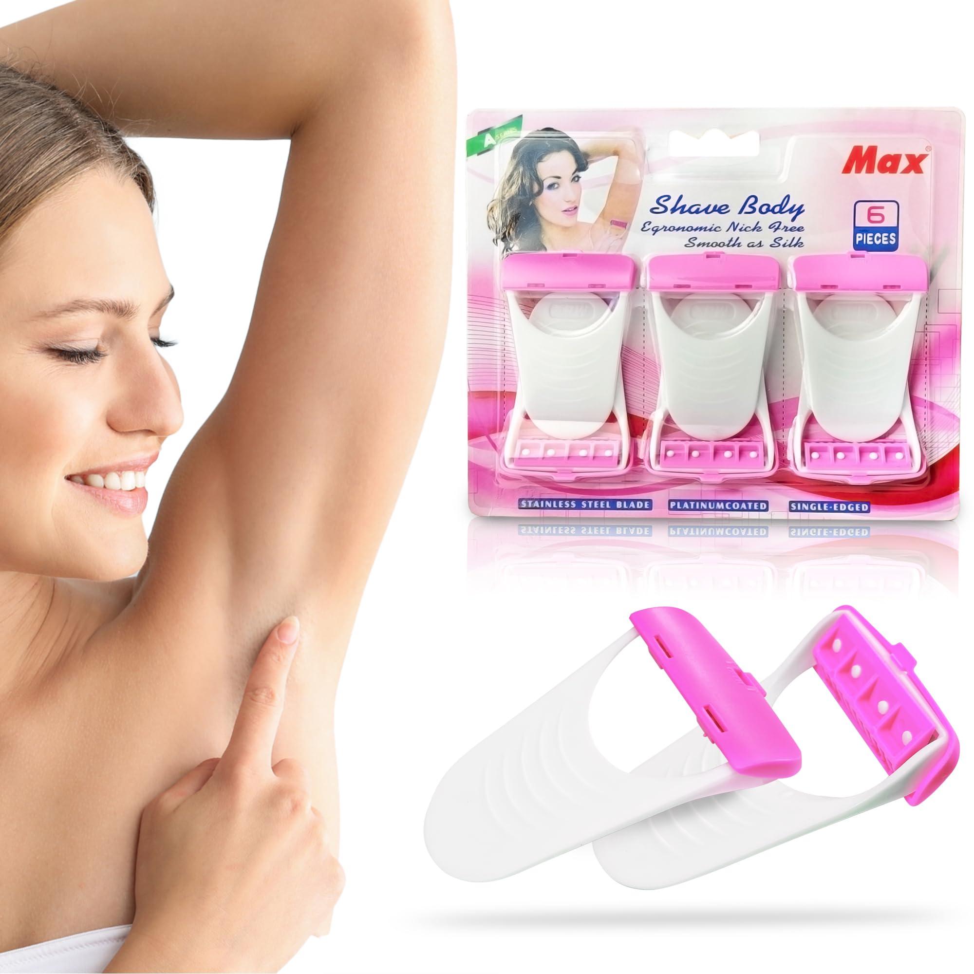 Actifit Actifit Women's Disposable Plastic Hair Razor & Bikini Shaving Razor For Women- Pack Of 1 (6 Pcs)