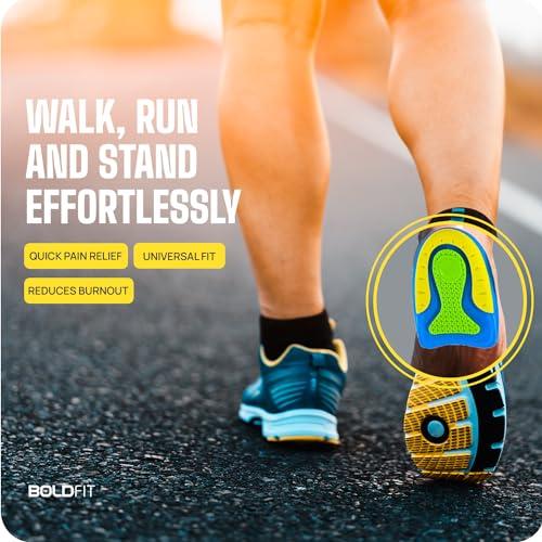 Boldfit Boldfit Heel Pad For Heel Pain For Women & Men insole for shoes men Heel Pads For Women shoes Heel Pads For Shoes insole for shoes women Heel Pads For Men Orthopedic Heel Pads for Pain UK 8-12- Blue