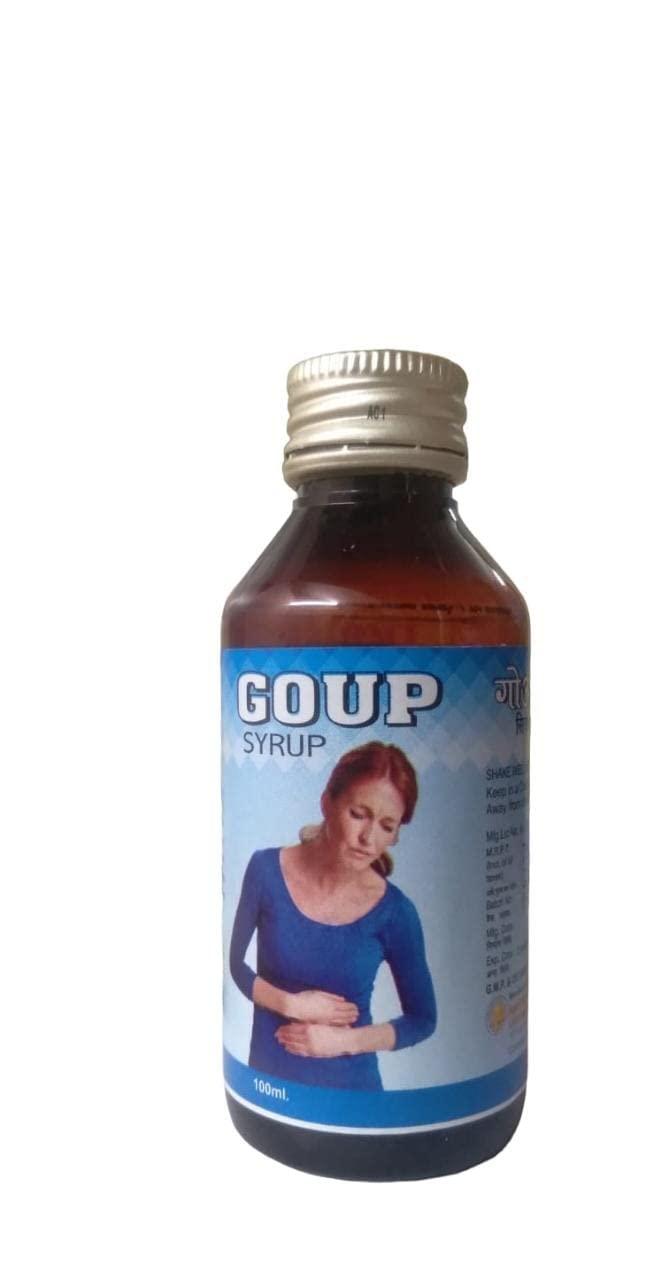 Generic Goup Syrup 100 ml combo pack of 2, Amar Pharmacy Ayurvedic Medicine For Stomach Pain, Constipation And Indigestion, Medicine for Stomach, 100 ml Pack of 2