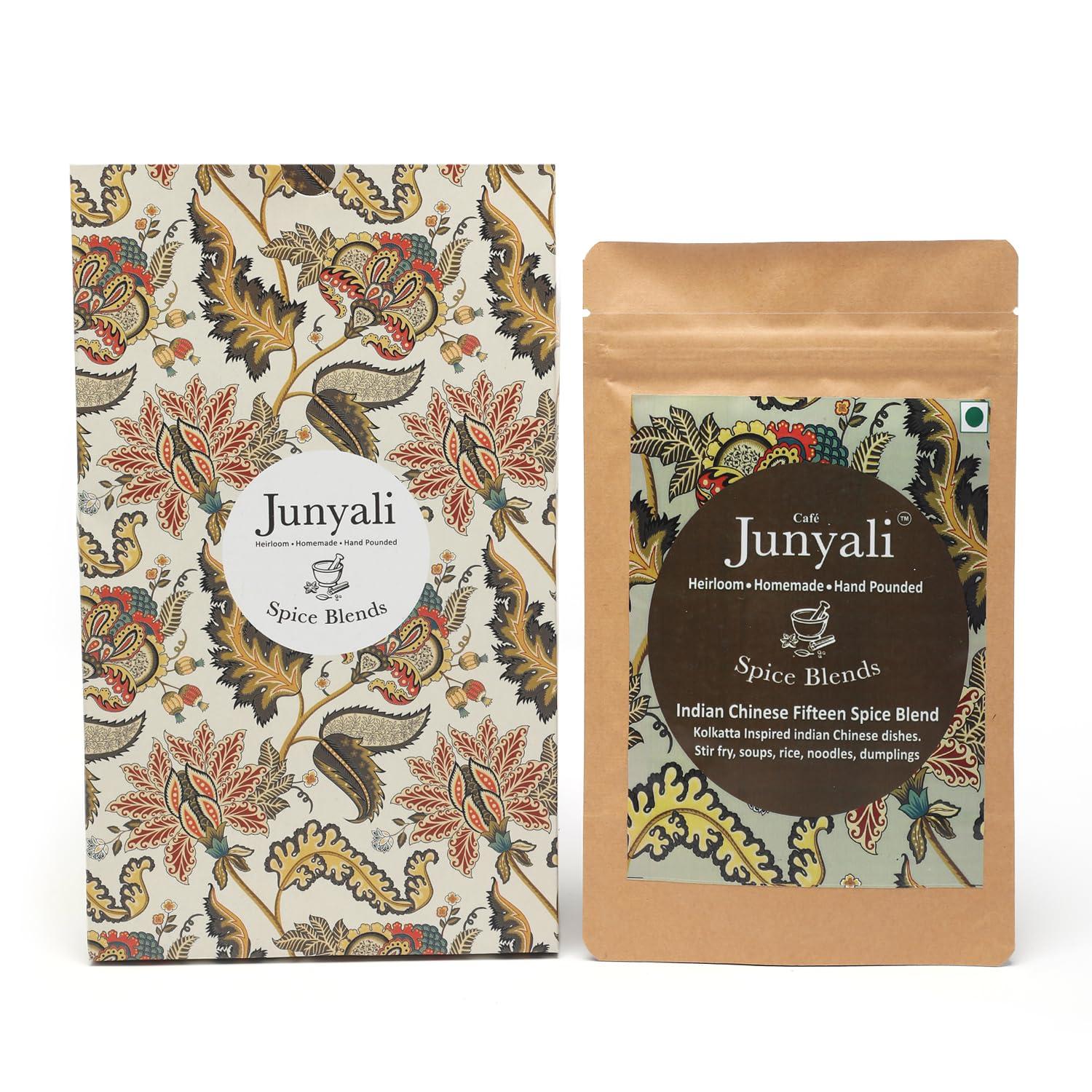 Cafe Junyali Cafe Junyali Indian Chinese Masala - (50g) Hand-Pounded Spice Blend for Stir Fry, Soups, Noodles, Dumplings, Fried Rice, Chicken & More Homemade with Pure Natural & Organic