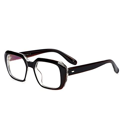 GAINX GAINX Blue Cut Zero Power Navigator Spectacles with Anti-glare for Eye Protection from UV by Computer Tablet Laptop Mobile (Unisex, T.BROWN, Free Size)