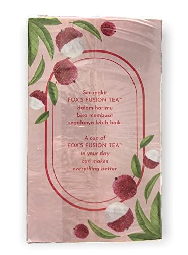Chef's Need Fox's Fusion Mixed Berrie And Lychee Flavoured Black Tea 15 Enveloped Tea Bags In Each Box 25g Each