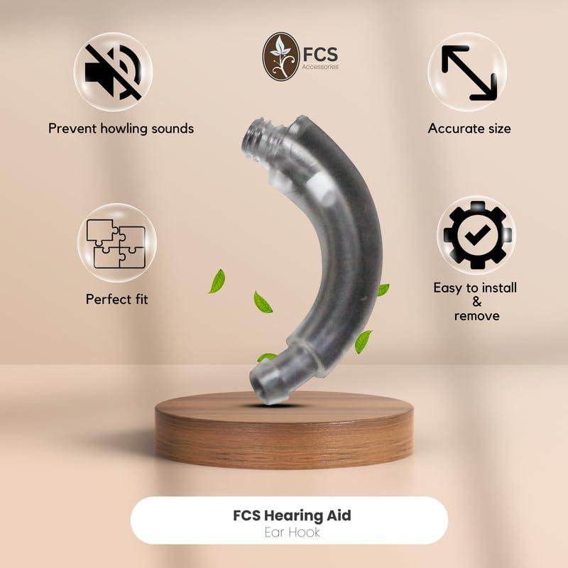 FCS FCS Ear Hook Compatible With Phonak Bolero Q30-P|| Hearing Devices Replacement Accessories | Easy Install | Durable ABS Material| Anti-Howling Ear Hook